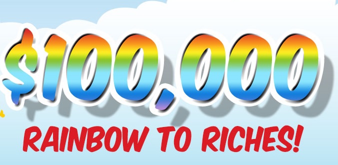 $100,000 Rainbow To Riches March casino 