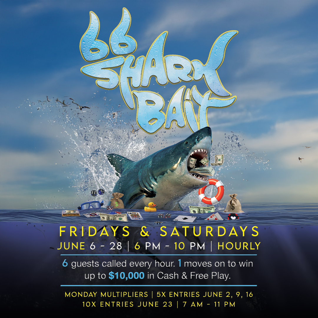RT660957 JUN Signage Package - 66 Shark Bait casino promo at RT66 in Albuquerque 1080x1080
