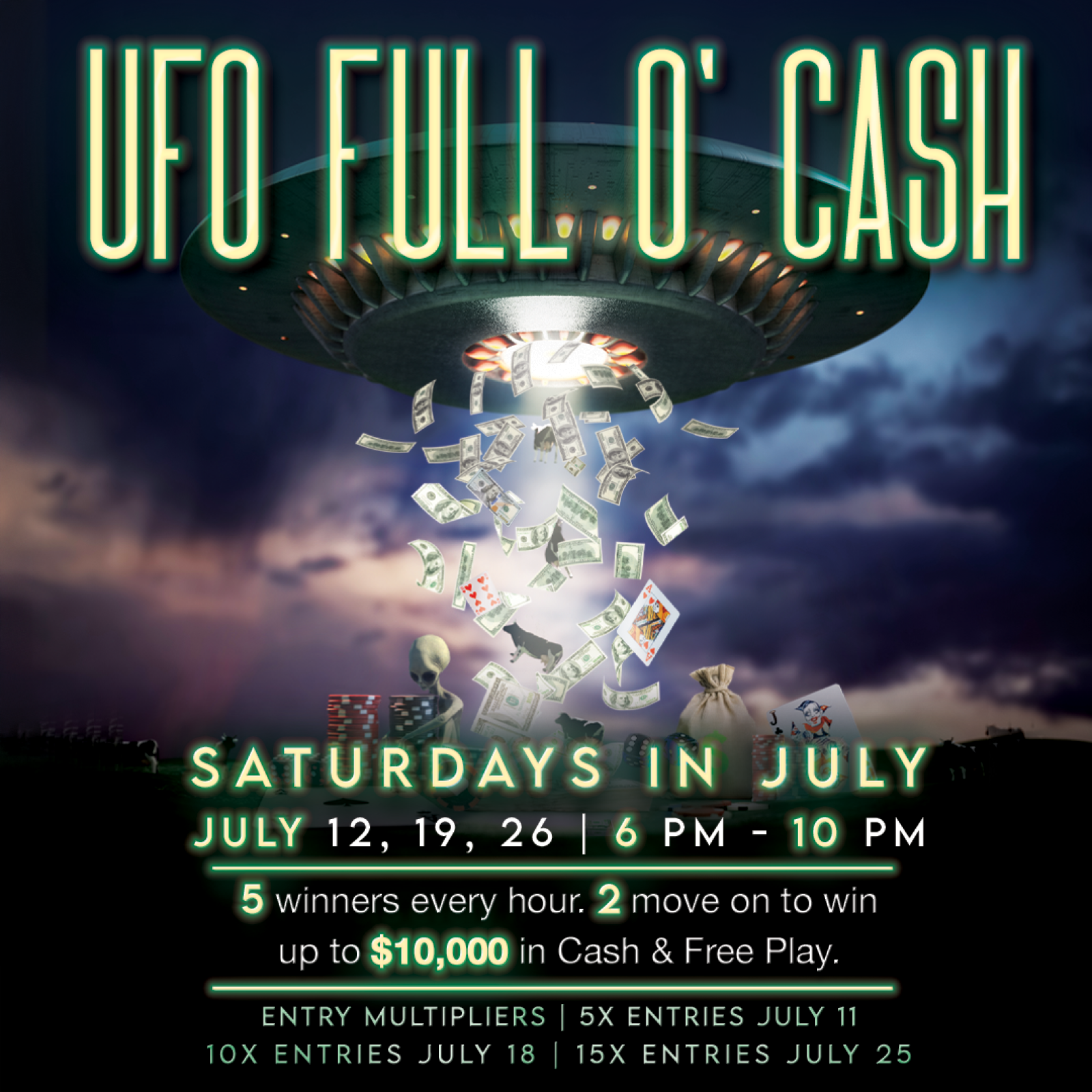 RT660982 JUL Signage Package - UFO Full O Cash 1600x1600