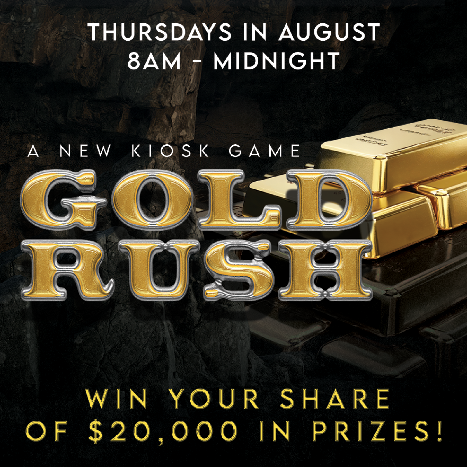 RT661008 AUG Signage Package - Gold Rush 1600x1600 (1) Gold Rush kiosk game