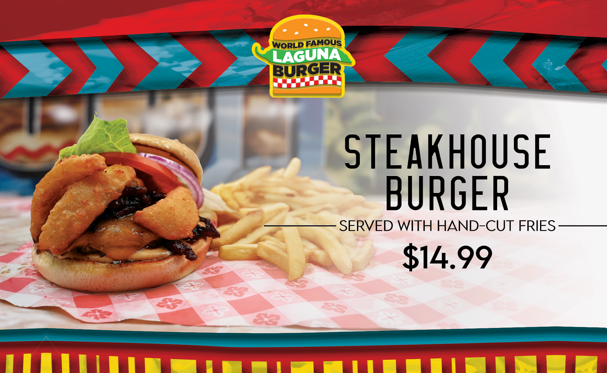 Laguna Burger steak fingers special September