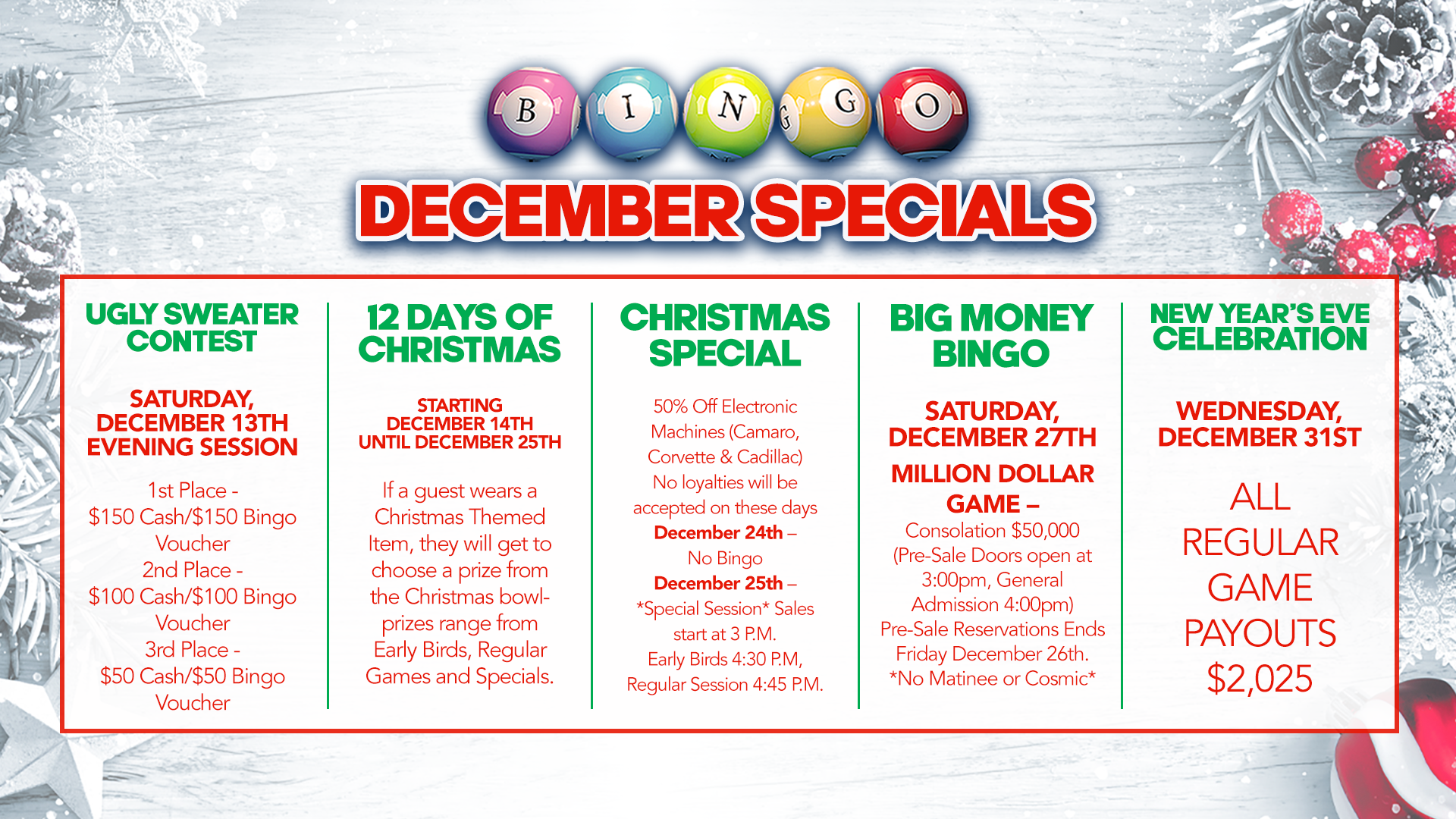 December Bingo Eposter H