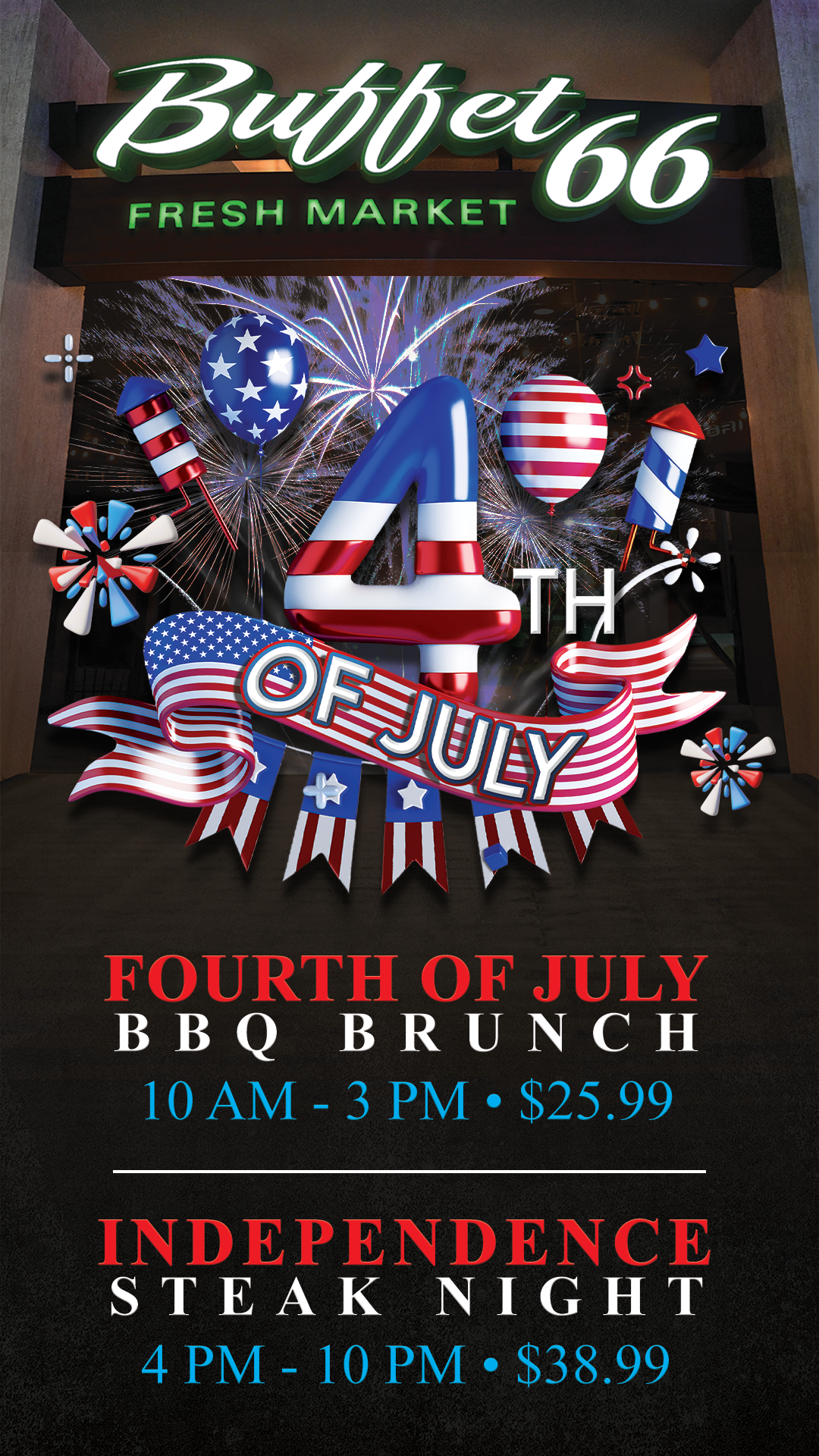 You are invited to a new buffet experience at buffet 66!